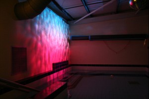 Use of theme based lighting effects to heighten the water based learning