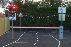 Sensory Street with working level crossing