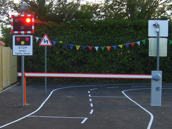 Sensory Street with working level crossing