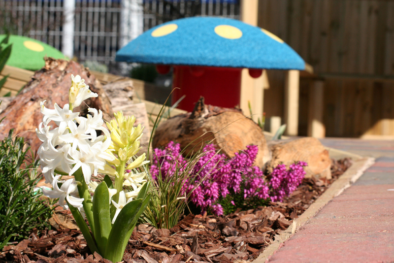 Sensory Walkway leading to a seating area