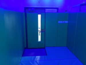 Floor and Wall Padding in Sensory Serenity Room Floor and Wall Padding in Sensory Serenity Room