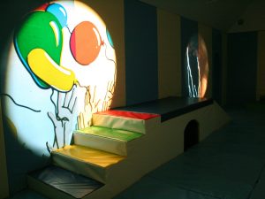 Interactive Steps and Slide with Effects Projection in Sensory Soft Play Room
