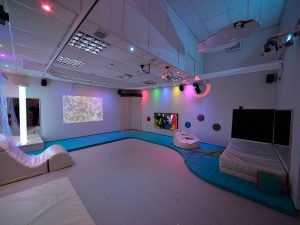 Sensory Room with Rainbow Downlights