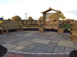 Seating Area in an Outdoor Sensory Space