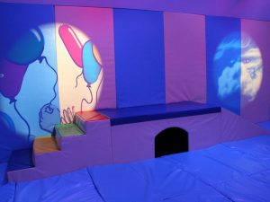 Soft Pplay Steps Slide and Hut with Interactive Lighting