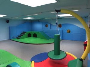 Soft Play Area with Swing, Hut Steps and Slide