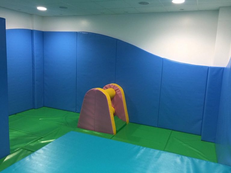 Mangles Pool Soft Play Mangle with Curved Top Wall Padding | Sensory Technology