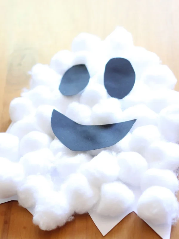 Halloween Puffy Ghost Arts and Crafts