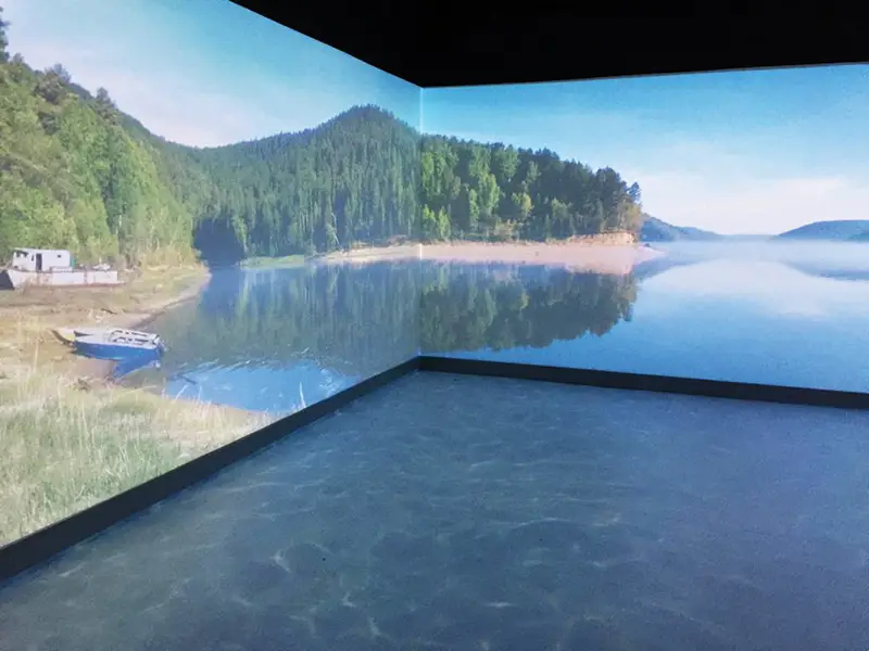 Immersive Sensory Room with Two Wall Projection
