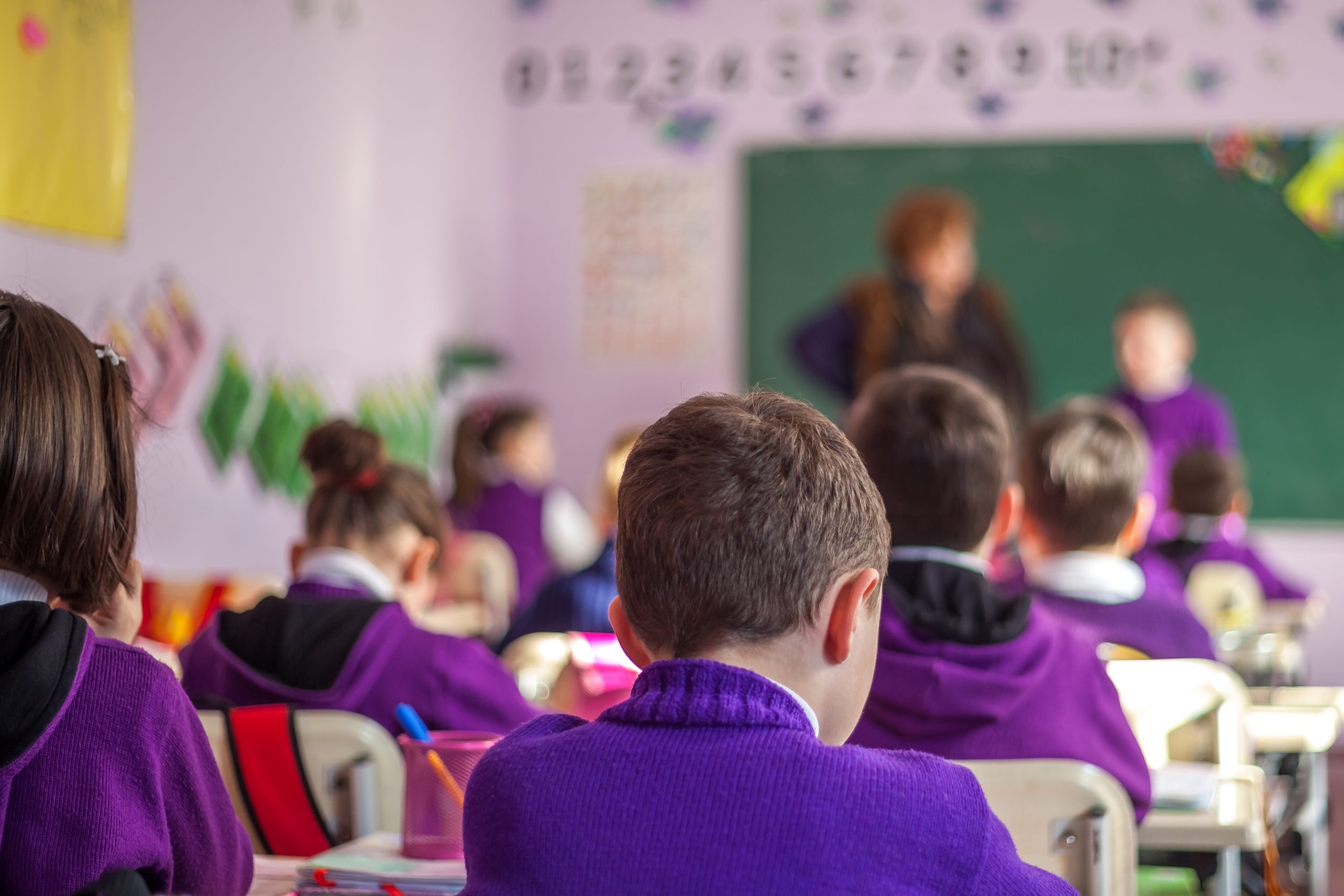 Young Pupils Learning In Mainstream Classroom