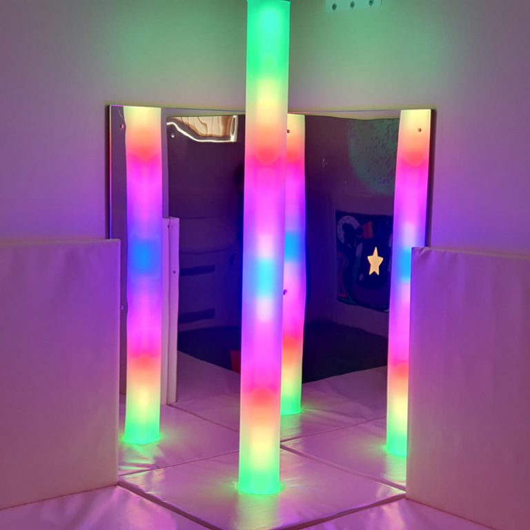 Colourful Borealis Tube in Sensory Room