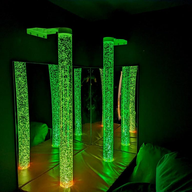 Bubble Tube with Green LED Light