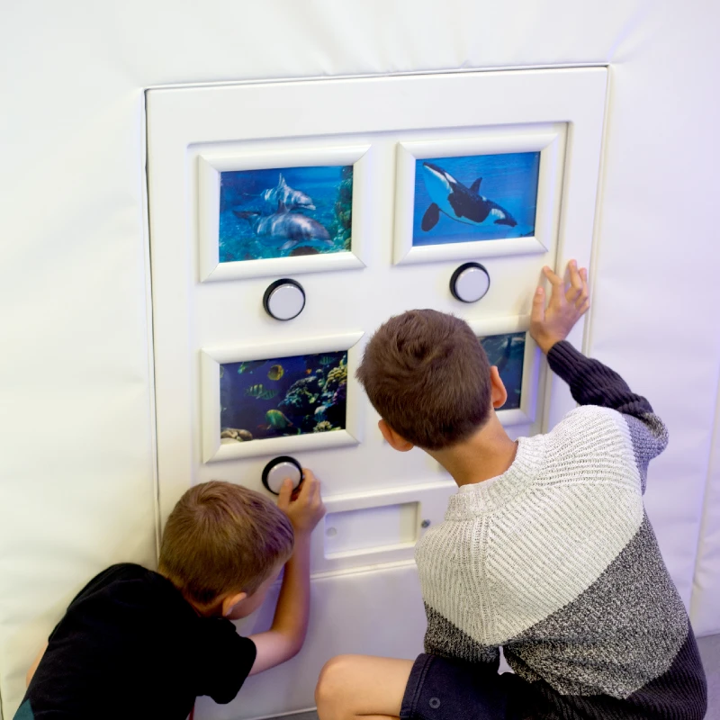 Four Way Interactive Sound Panel at Enfield Town Library Sensory Room