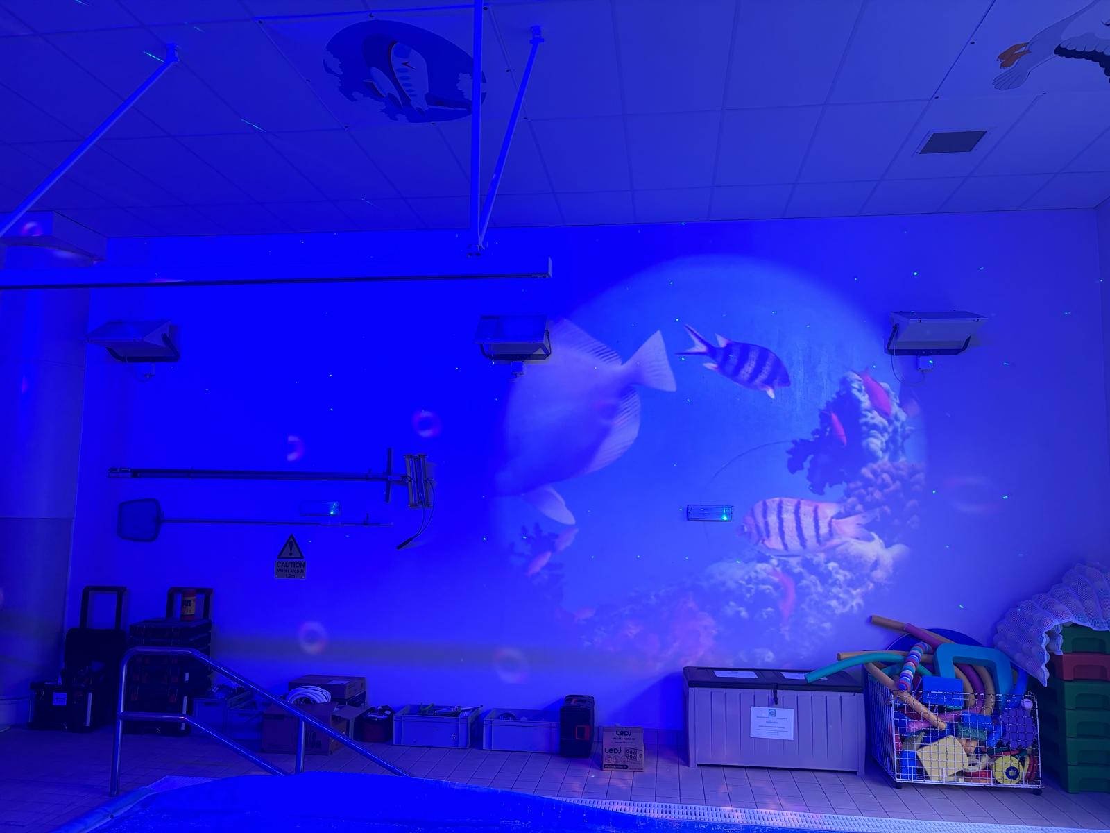 Sensory Swimming Pool At Primary School With Wall Projections