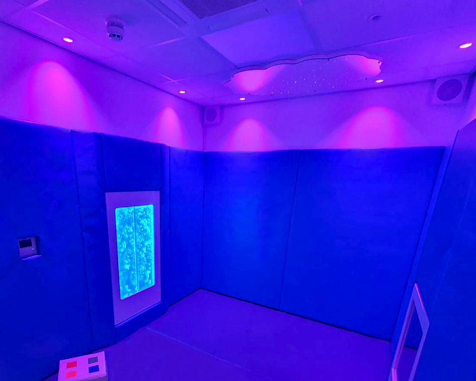 Interactive Colour Changing LED Mood Lighting In A Sensory Room