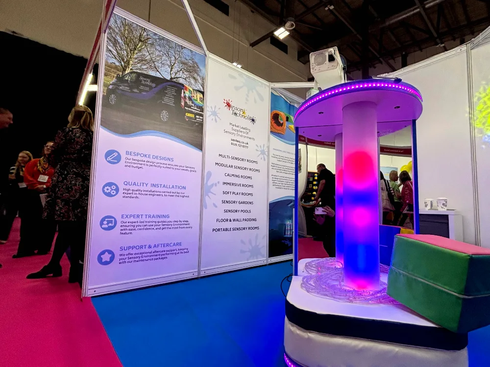 Sensory Technology Exhibit Stand at The Childcare and Education Expo 2025