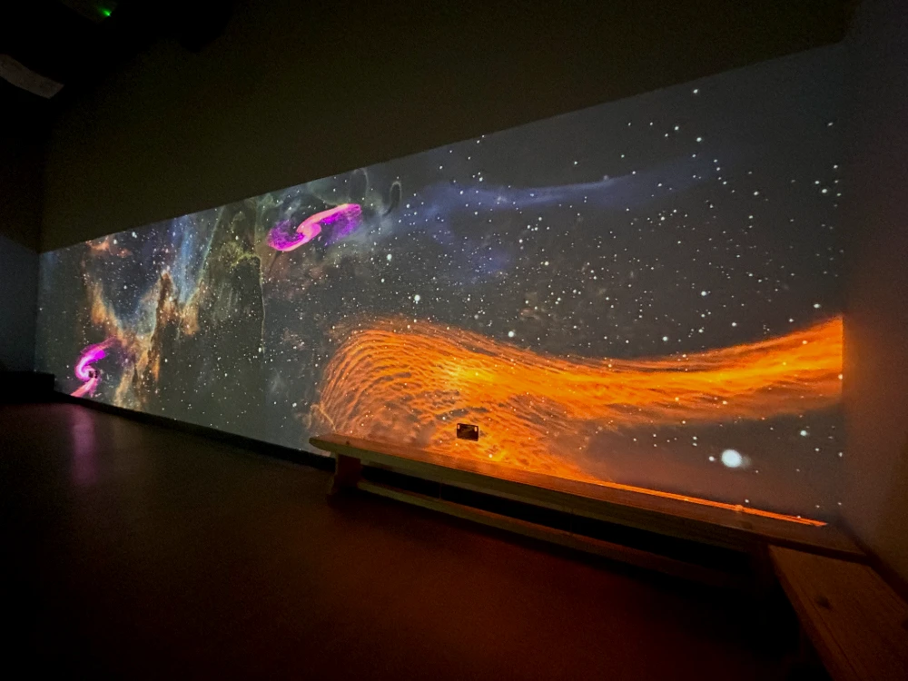 Immersive Wall Installation At Lisburne Special School With Galaxy Theme
