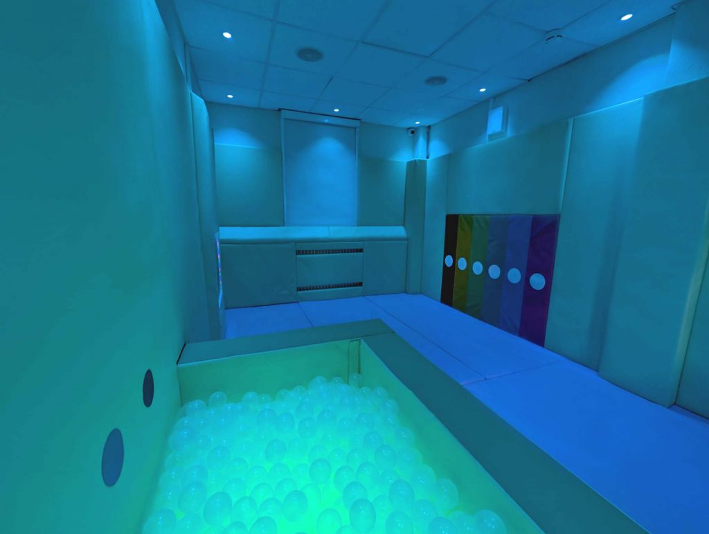 Interactive Sensory Soft Play Room With LED Mood Lighting