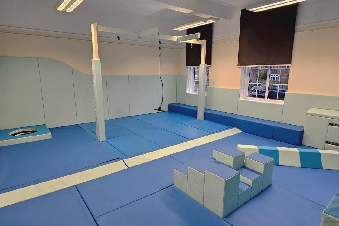 Bespoke Sensory Integration Room supporting occupational therapy, learning and relaxation.