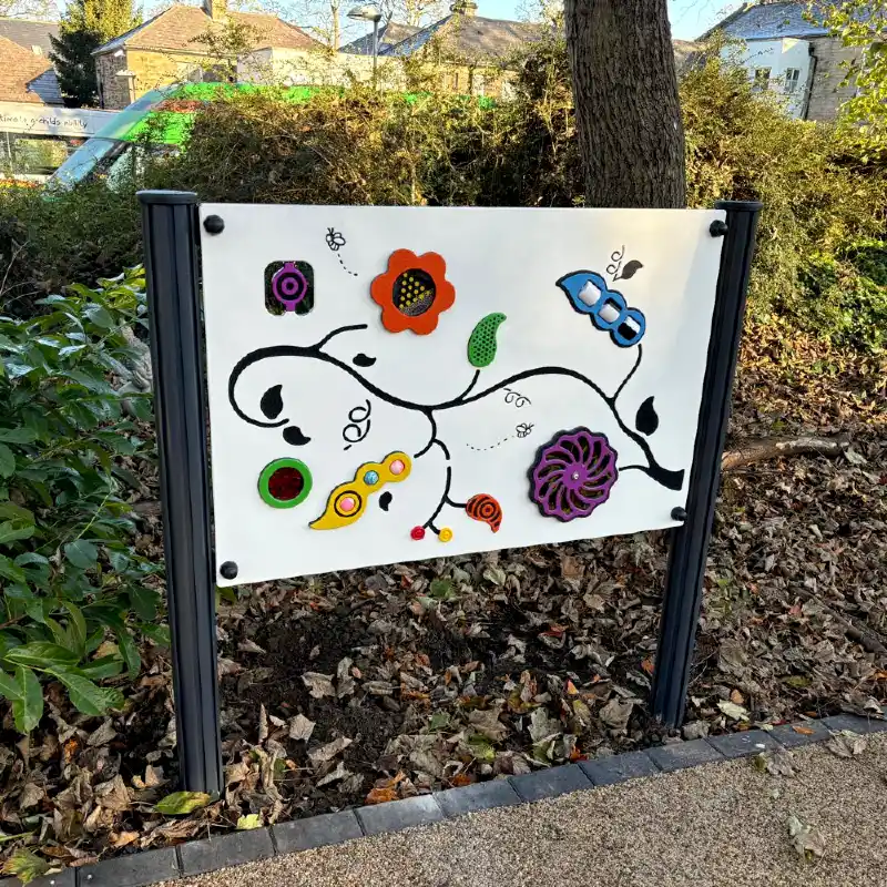 Sensory Play Panel Outdoor Activity Board For Gardens by Fahr Industries