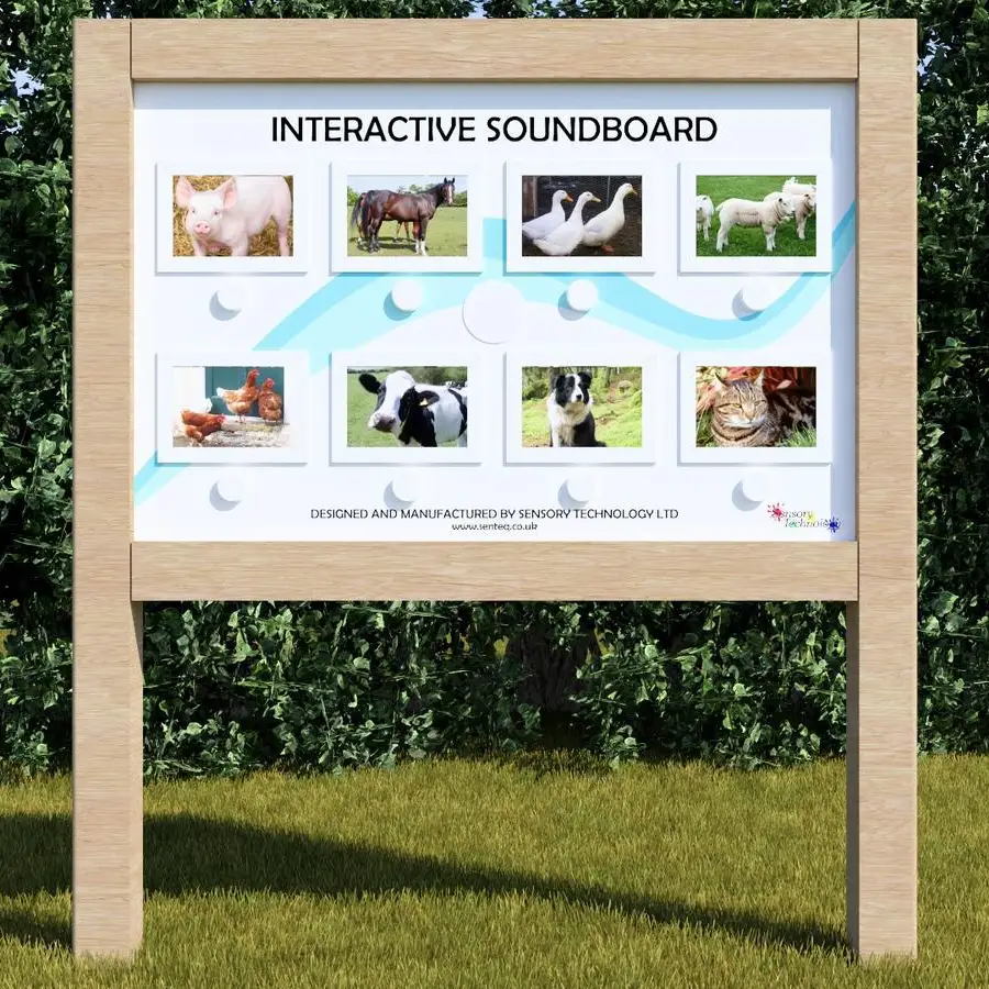 Interactive Soundboard With Animal Sounds For Gardens and Outdoor Spaces by Sensory Technology Ltd