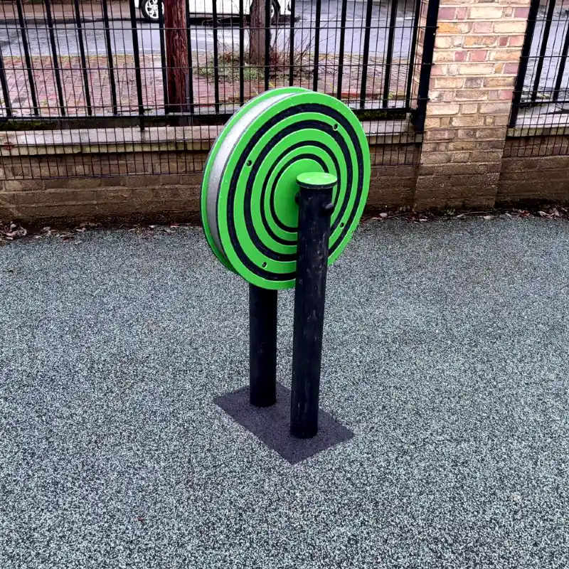 Interactive Sound Percussion Rain Wheel in School Sensory Garden