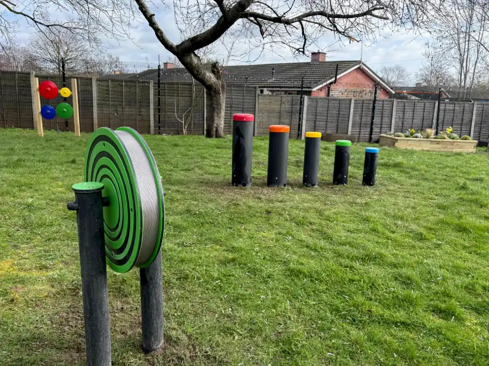 Bespoke school sensory garden designed for outdoor learning and play