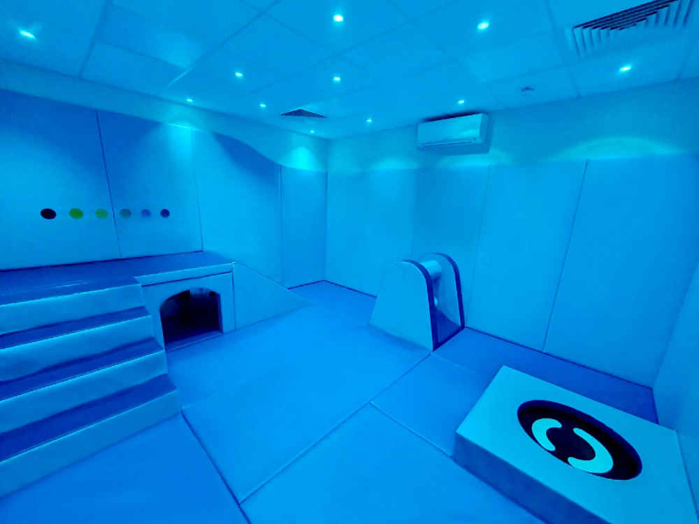 Modern hybrid sensory soft play room for schools and SEND settings