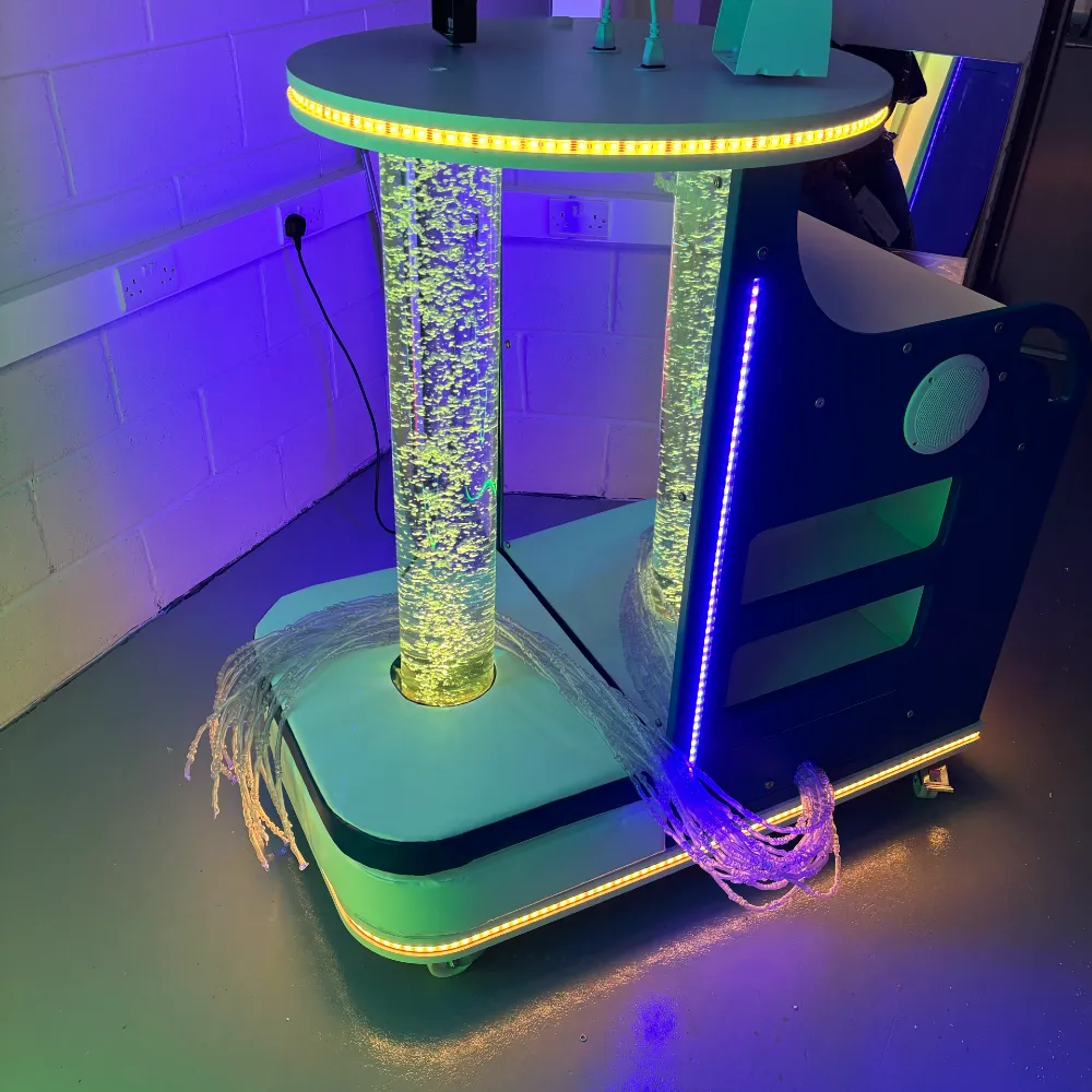 Interactive Portable Bubble Tube and Sensory Lighting on Portable Sensory Trolley