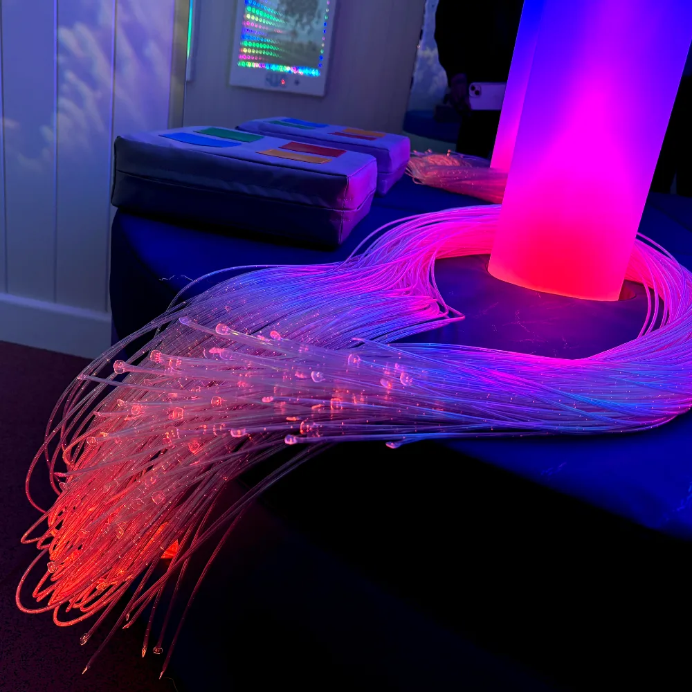 Sensory Lighting Fibre Optic Harness Feature in Sensory Room