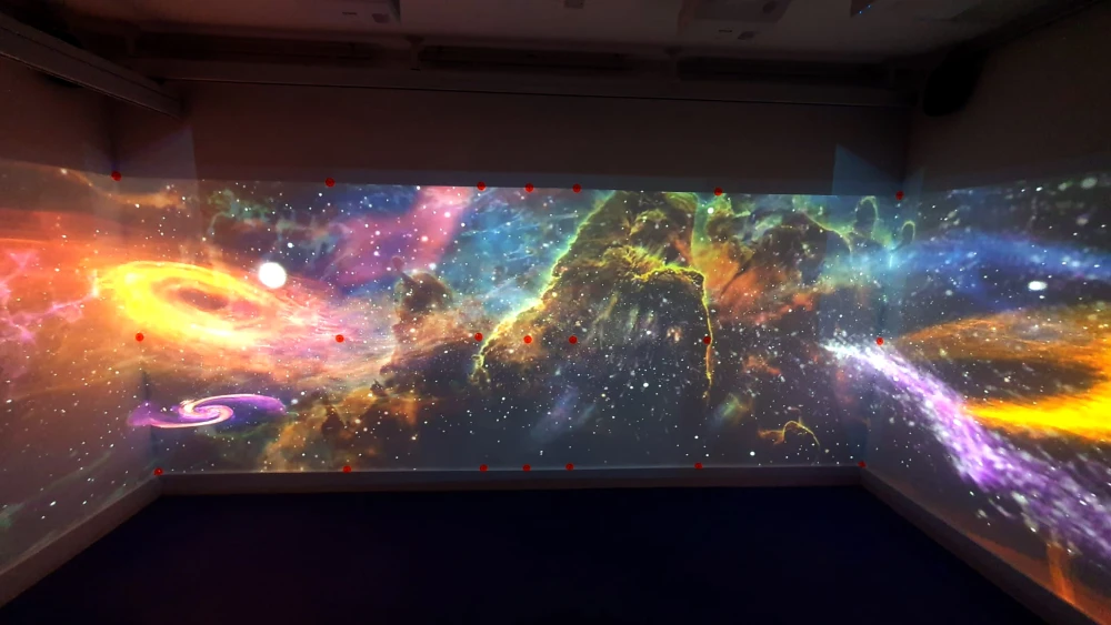 Immersive room for SEND learners with interactive sensory technology in a school environment