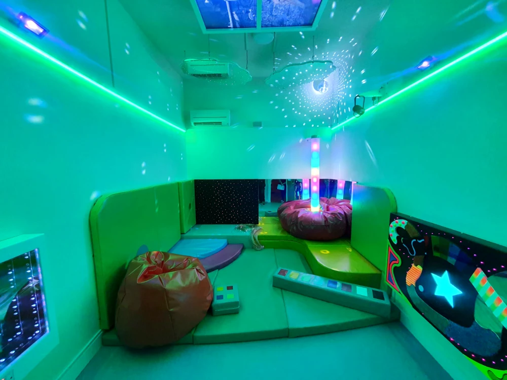 Adult sensory room designed to support relaxation and emotional wellbeing