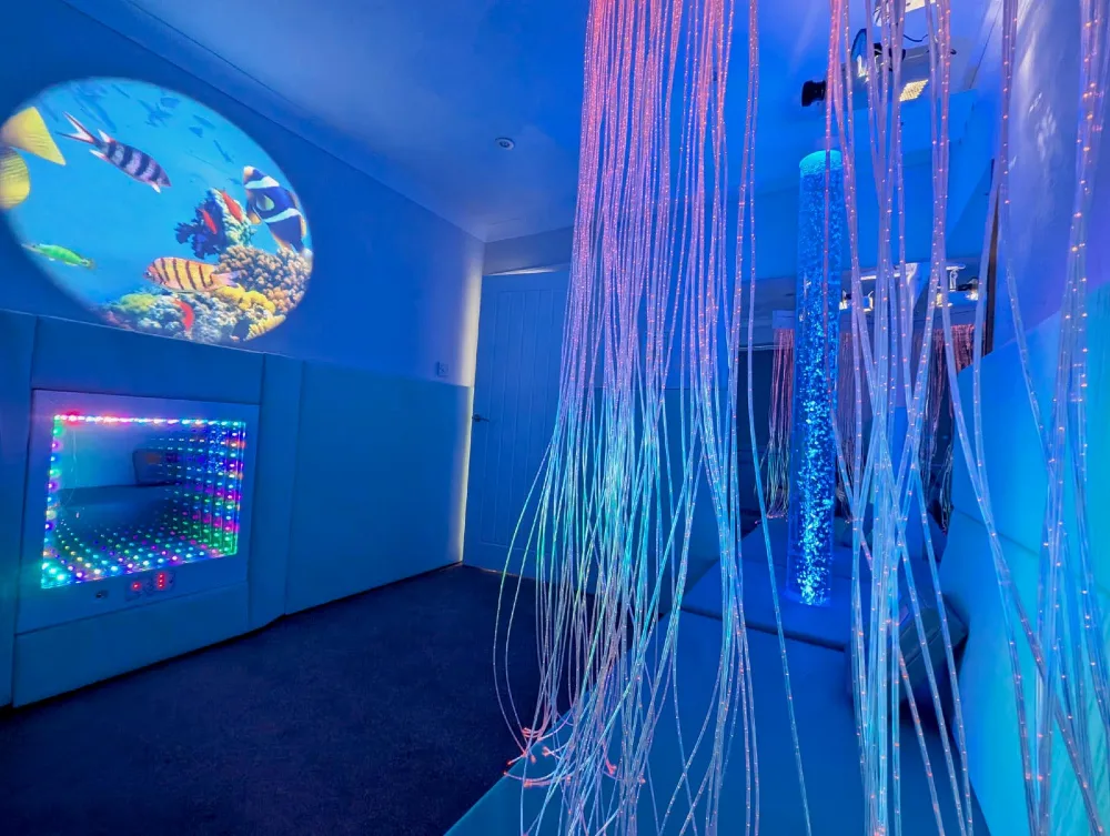 Sensory rooms for mental health supporting children and adults with emotional regulation