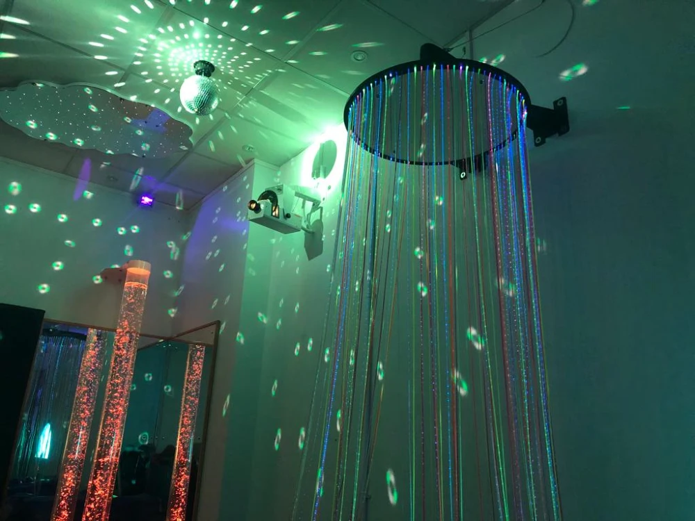 Sensory Lighting and Visuals in Bespoke Adult Social Care Sensory Room
