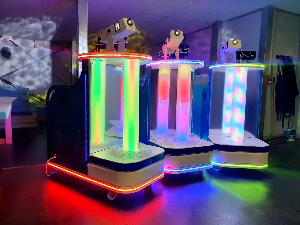 Portable sensory trolley for hospitals and healthcare environments