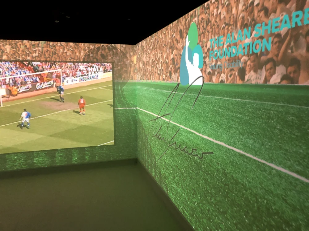 Bespoke immersive sensory room at the Alan Shearer Centre