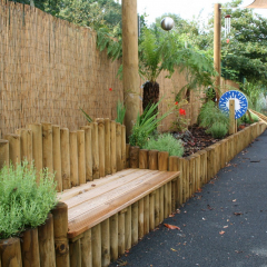 Custom Benches in Sensory Garden