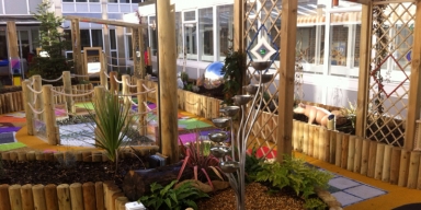 A colourful sensory garden